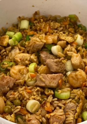 Una foto de Arroz chino frito