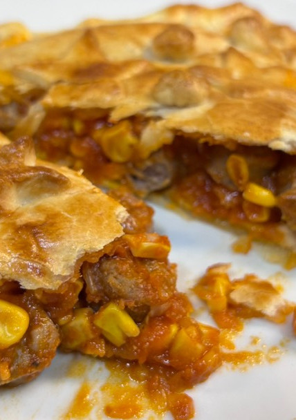 Una foto de Empanada de Salchichas y maíz en Airfryer Cosori