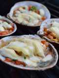 Almejas gratinadas