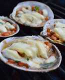 Almejas gratinadas