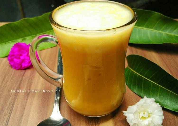 Langkah Mudah untuk Menyiapkan Happy Milky Mango Juice, Sempurna