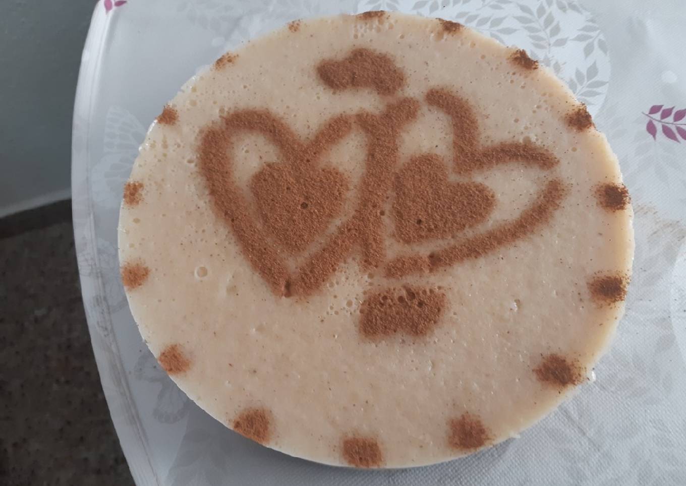 Tarta de arroz con leche