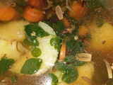 Sayur bening singkong wortel daun kelor