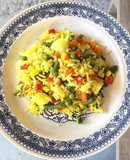 Arroz con verduras al curry