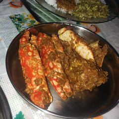 A picture of Mom special Crab masala.