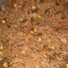A picture of One pot meal, mixed vegetable rice.