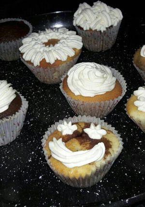 Una foto de Cupcakes con bizcochuelo exquisita