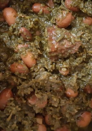 عکسی از دستور قرمه سبزی به شیوه خودم