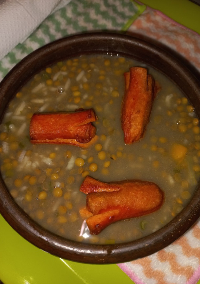 Una foto de Lentejas con arroz