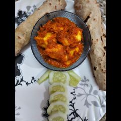 A picture of Dhaba style Paneer (without onion and garlic).