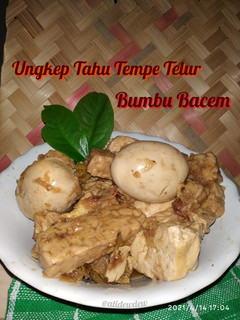 Foto resep *Ungkep Tahu Tempe Telur Bumbu Bacem*