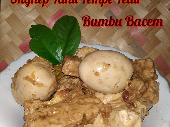 Resep *Ungkep Tahu Tempe Telur Bumbu Bacem* Anti Gagal