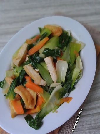 Recipe Tumis pakcoy campur tahu dan wortel the Perfect Makes you drool