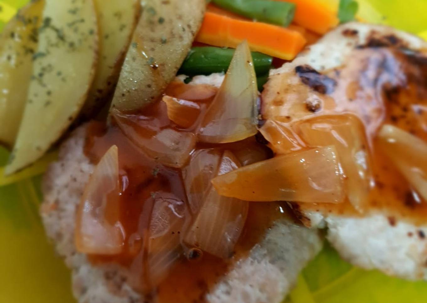 Steak ayam - menu diet