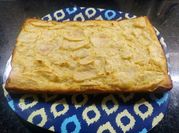 Una foto de torta de manzana light