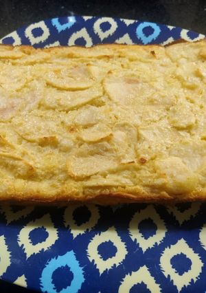 Una foto de Torta light de manzanas