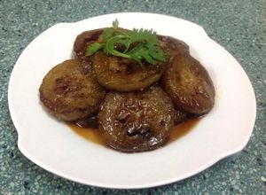 Hình của món Bí Đao Kho Chay (bí kho tàu).