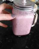 Fit Raspberry and Blueberry Smoothie with Coconut Milk
