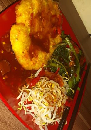 Foto resep Rujak kangkung simple