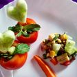 Tomato Cups Sprout Salad