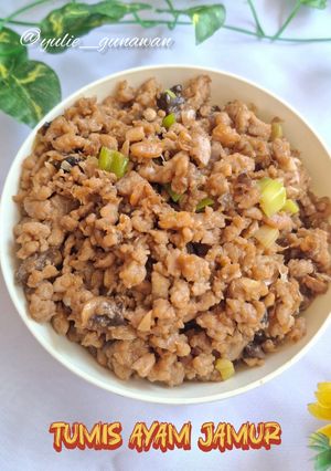 Foto resep Tumis Ayam Jamur Isian Bacang
