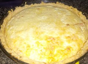 Foto de Quiche de Alho Poró e Peito de Peru