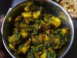 मेथी आलू की सब्जी (methi aloo ki sabzi recipe in Hindi)