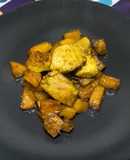 Pollo y calabaza al curry