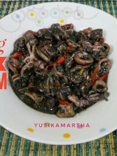 Foto resep Tumis cumi hitam