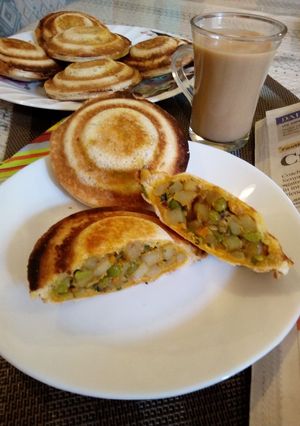 A picture of Flying Saucer Sandwich.