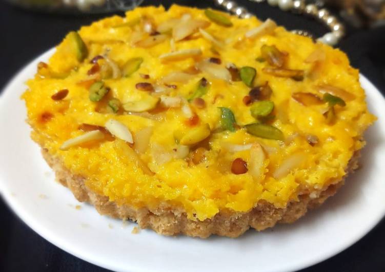 Recipe of Super Quick Homemade Mango phirni pie