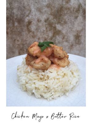 Foto resep Chicken Mayo x Butter Rice