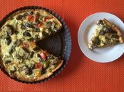Una foto de quiche zapallo italiano