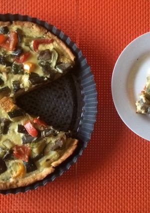 Una foto de Quiche de verduras