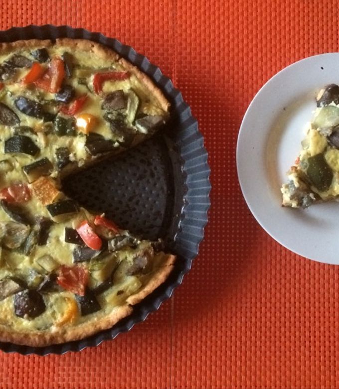 Una foto de Quiche de verduras