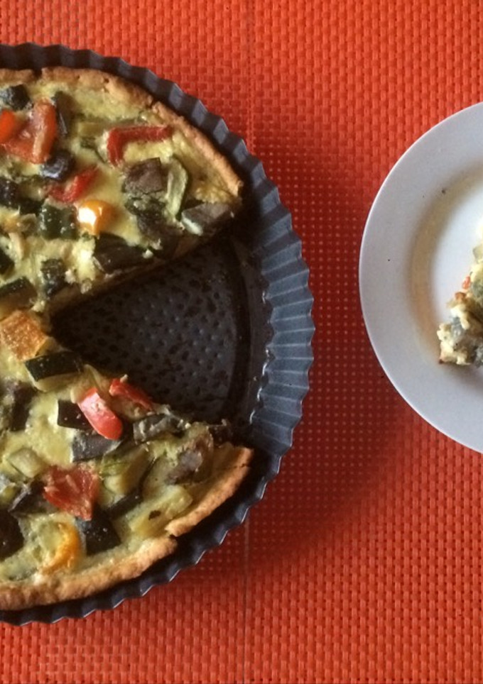 Una foto de Quiche de verduras