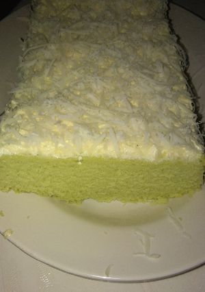Foto resep Bolu pandan keju kukus