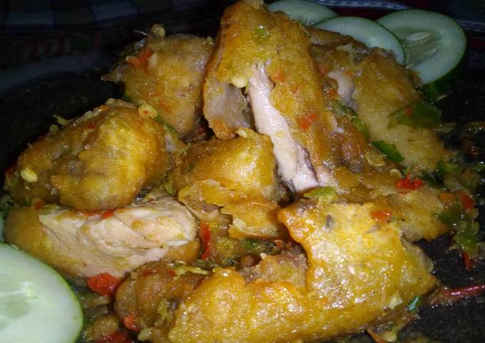 Ayam geprek endes