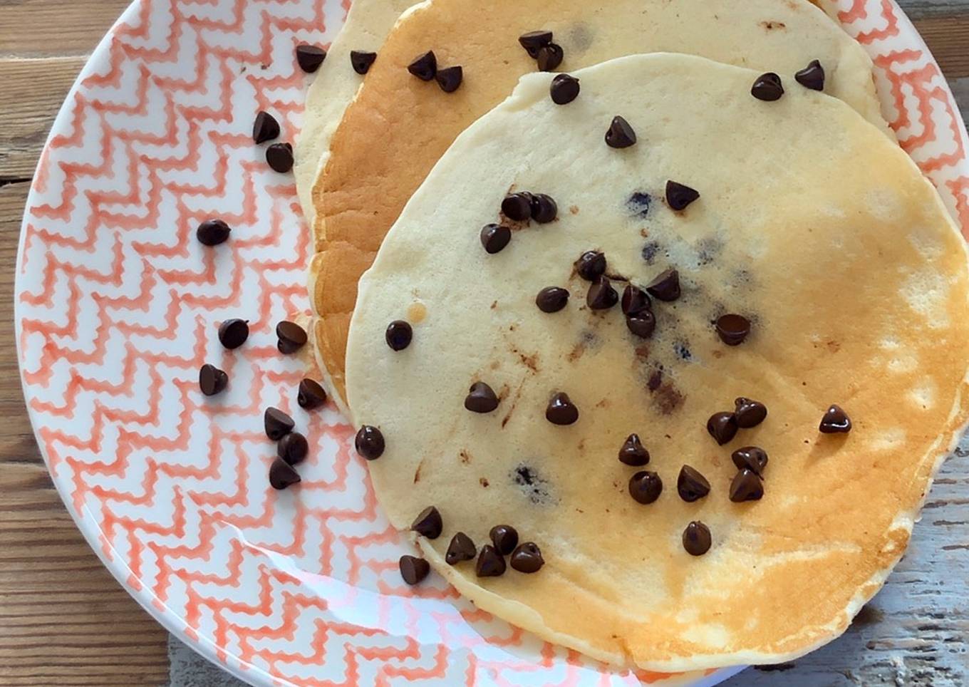 Pancakes aux pépites de chocolat