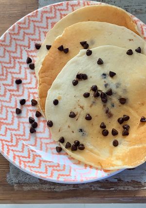 Une photo de Pancakes aux pépites de chocolat