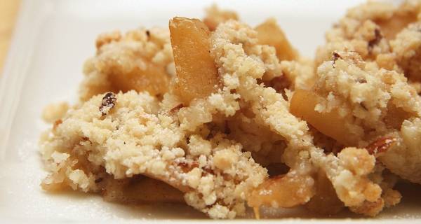 Almás crumble recept recept fotó