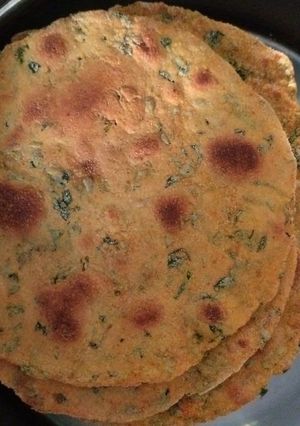 A picture of Methi khakra.
