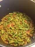 Fried Green Beans and Bacon