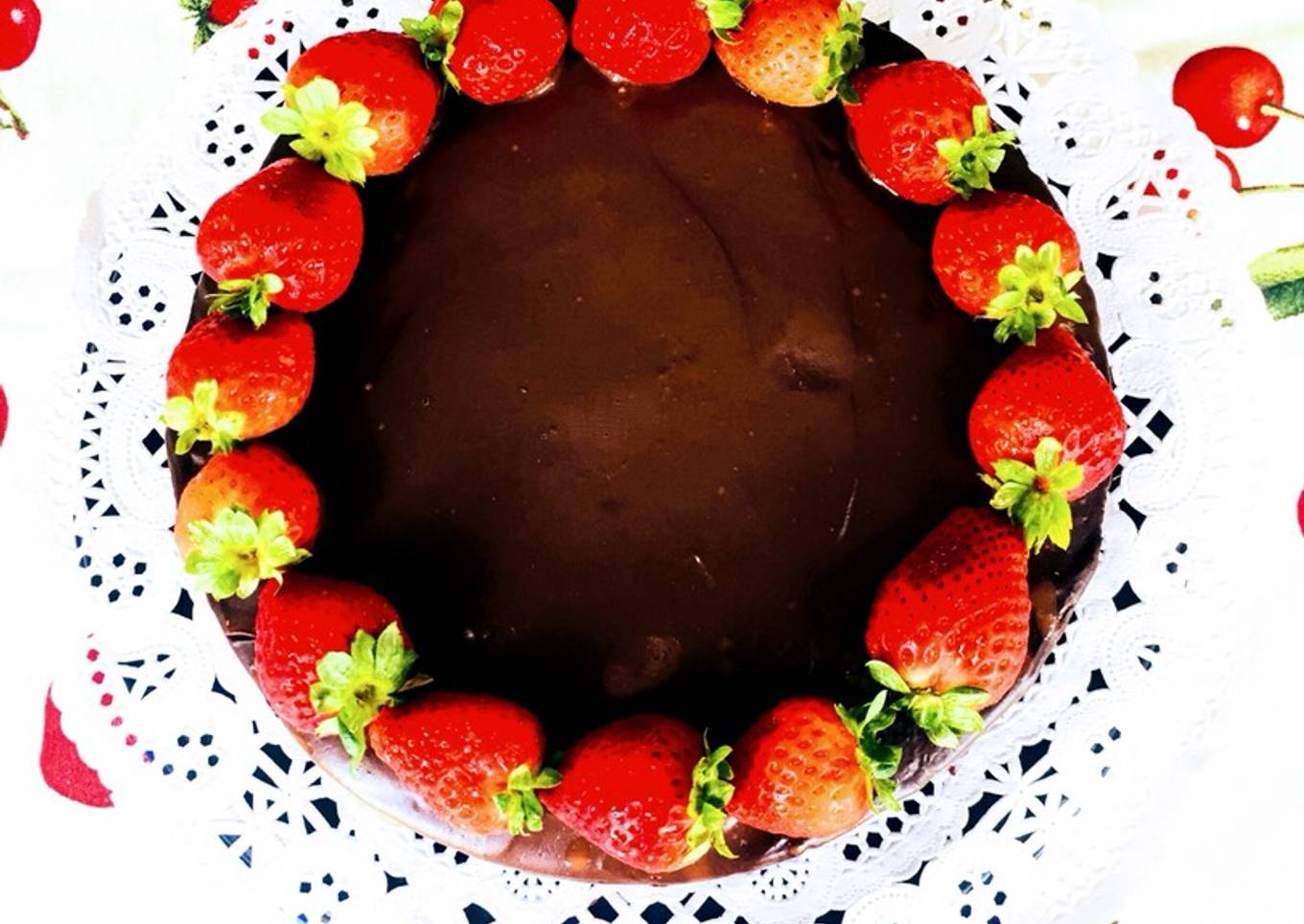 Tarta de chocolate sin (azúcar, lactosa, gluten, huevo)