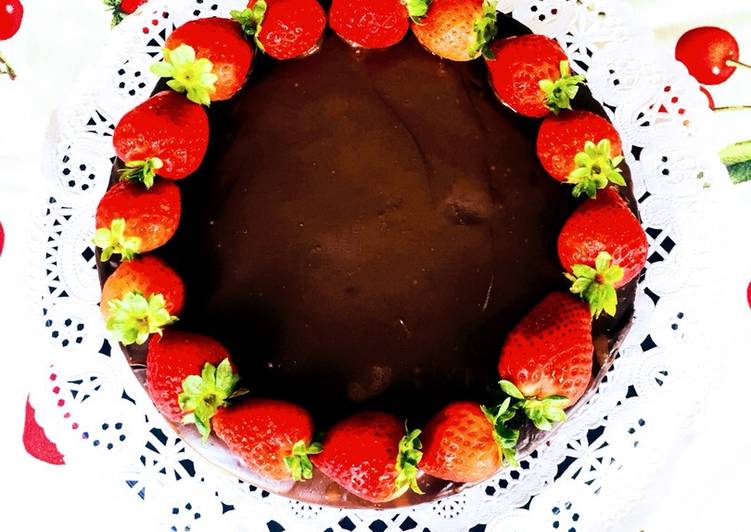 Tarta de chocolate sin (azúcar, lactosa, gluten, huevo)