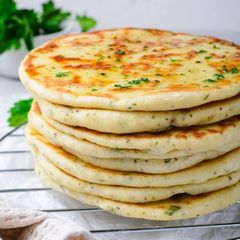 Turkish flat bread A picture of Turkish flat bread.