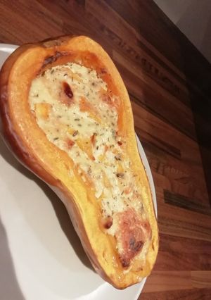 Une photo de Butternut farci au chèvre thym et ail#cueillette