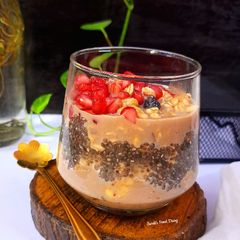 A picture of Coffee overnight oats.