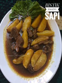 Foto resep Bistik Daging Sapi (simple)