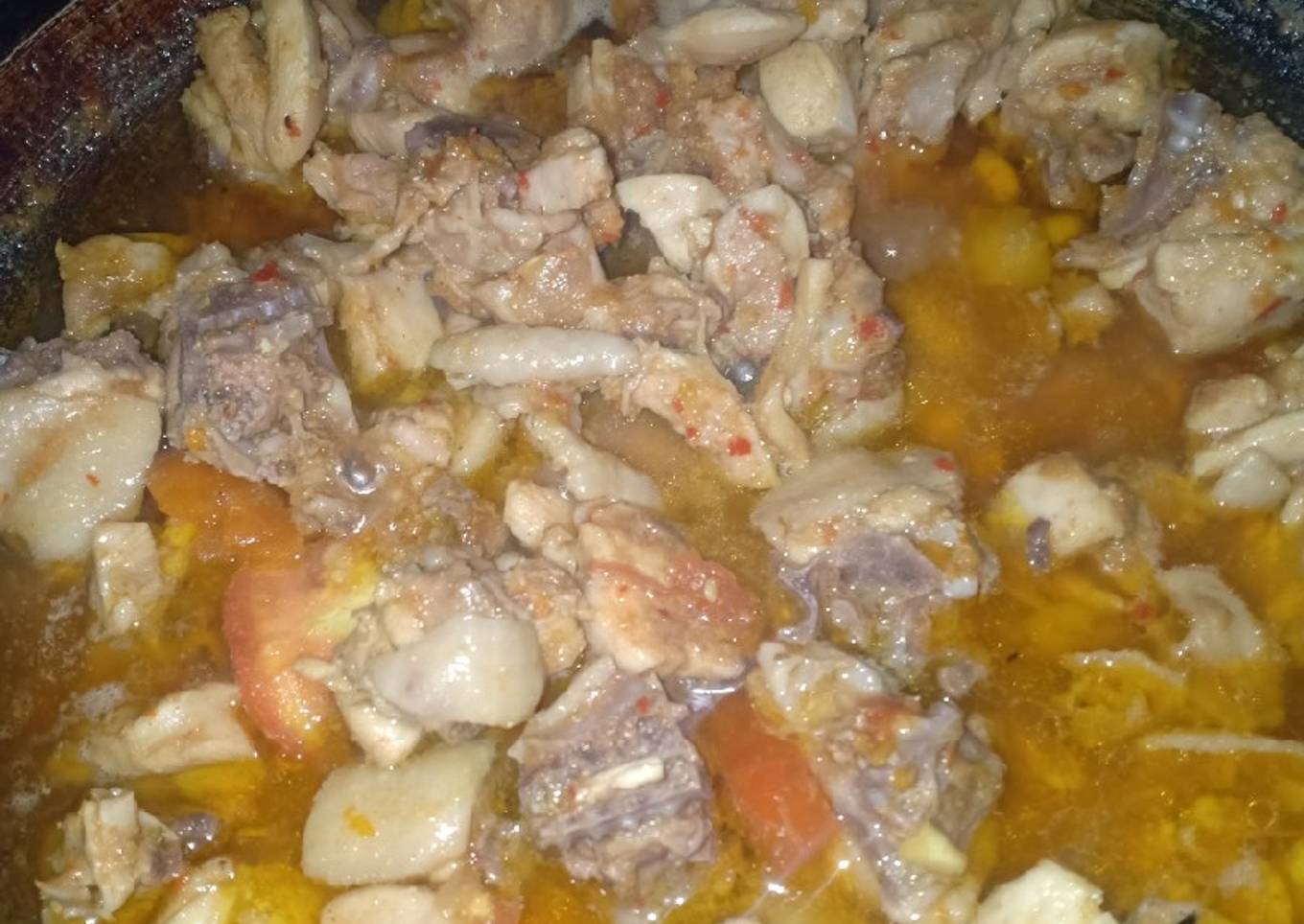 Rica rica ayam pedas manis. Mantaaapp 😉